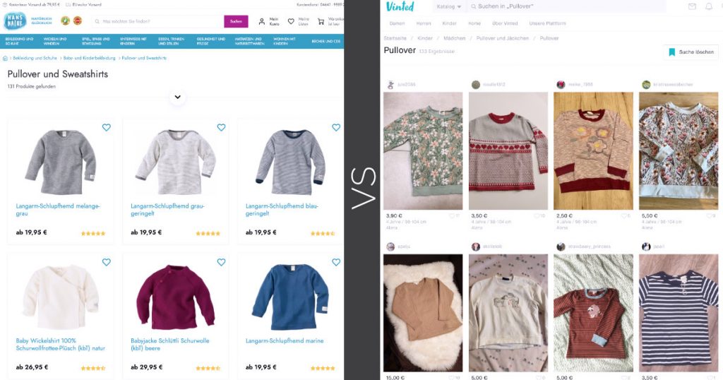 kleidung online kaufen